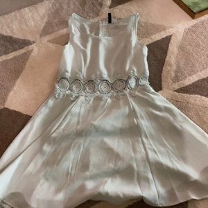 Very light blue dressy skater dress by H&M